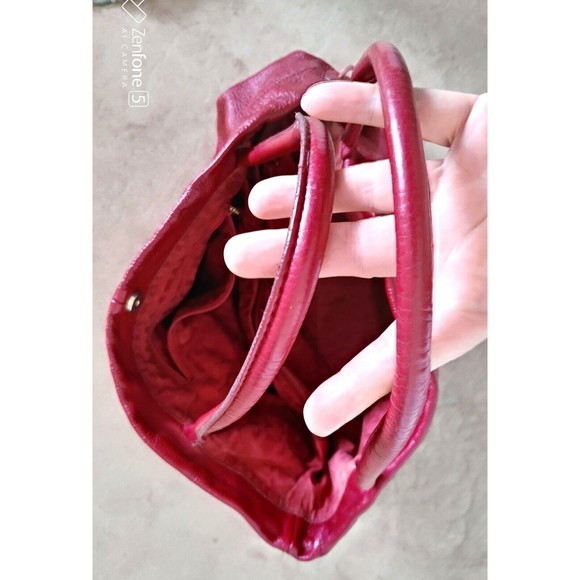 FURLA women's Leather Tote Bag Large Cherry Red - Picture 6 of 10